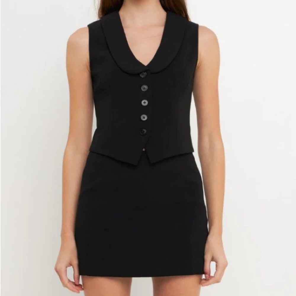 Endless Rose Suit Mini Skort Size Medium Black UNOPENED